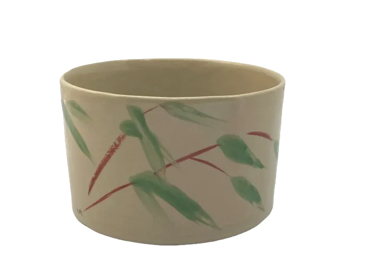 Miska ceramiczna, japońskie wzornictwo, motyw bambusa