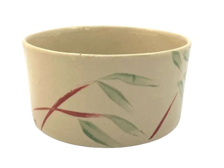 Miska ceramiczna, japońskie wzornictwo, motyw bambusa