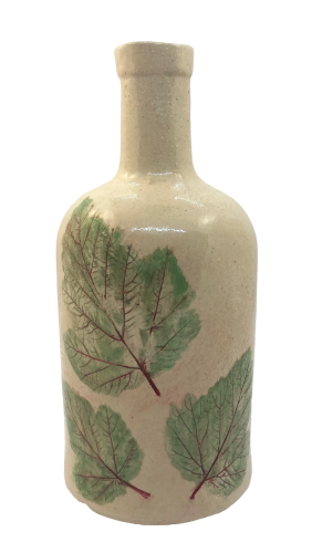 Wazon / butelka - motyw roślinny - liście kaliny