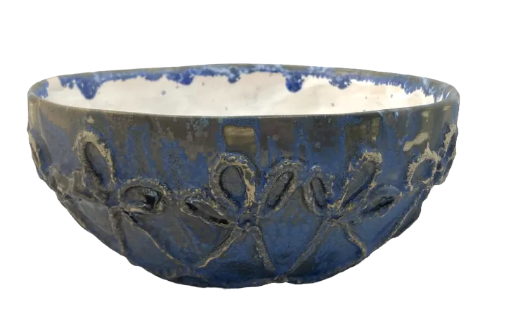 Misa ozdobna - koronkowa rozeta - niebieska krystalizująca