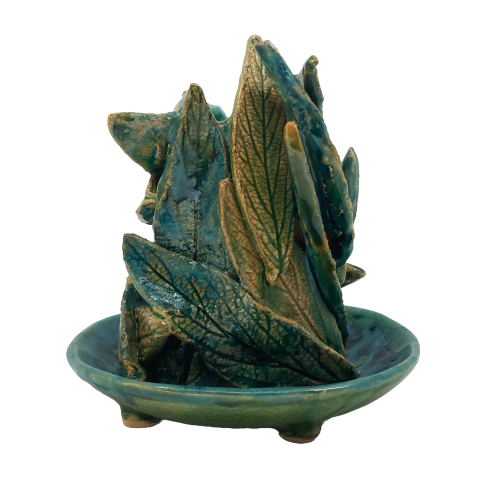 Kadzielnik - zestaw czteroelementowy - liście kaliny sztywnolistnej