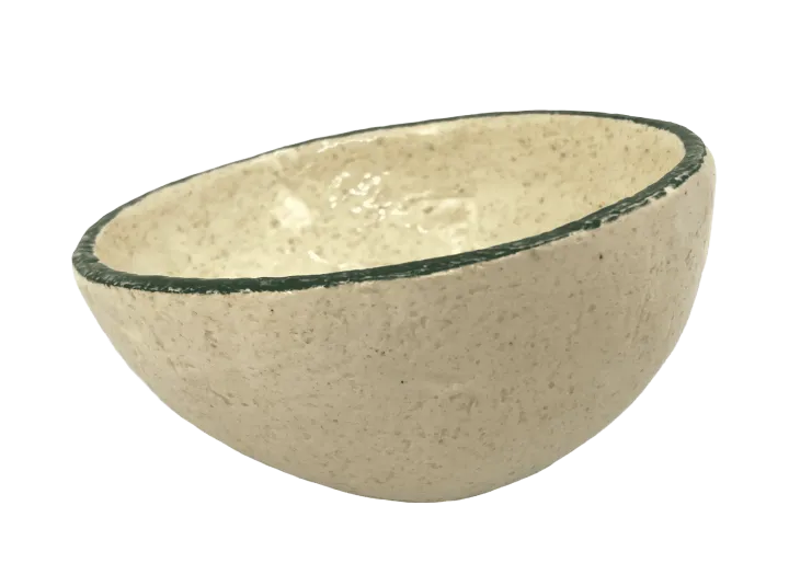 Miseczka w stylu wabi-sabi. Motyw roślinny - Kalina sztywnolistna