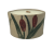 Świeca sojowa ceramiczna - pojemnik ozdobny - motyw tataraku