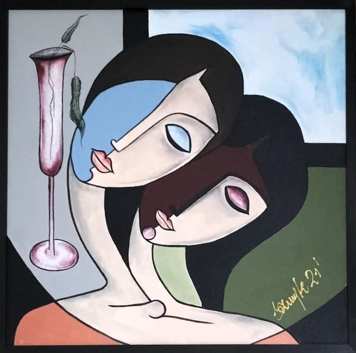 Dorota Komborska-Szewczyk. Obraz. Akryl na płótnie. 50/50