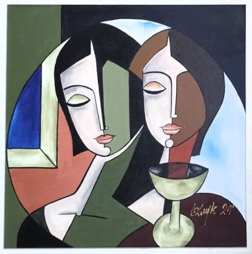 Dorota Komborska-Szewczyk. Obraz. Akryl na płótnie. 50/50