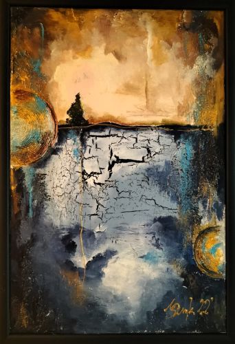 Dorota Komborska-Szewczyk. Obraz. Akryl na płótnie. 40/60.