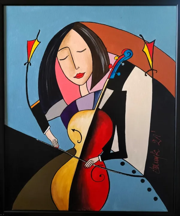 Dorota Komborska-Szewczyk. Obraz. Akryl na płótnie. 50/60