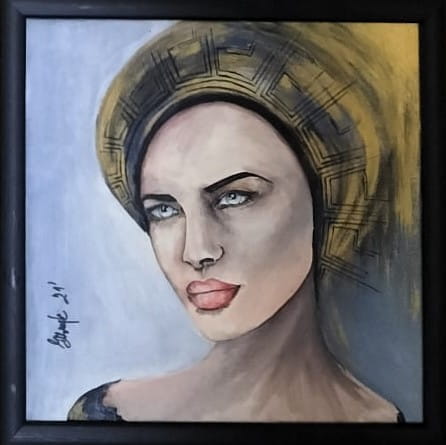 Dorota Komborska-Szewczyk. Obraz. Akryl na płótnie. 30/30