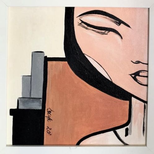 Dorota Komborska-Szewczyk. Obraz. Akryl na desce. 25/25