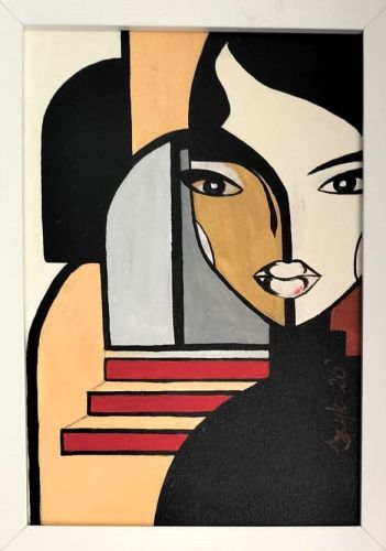 Dorota Komborska-Szewczyk. Obraz. Akryl na desce. 20/30