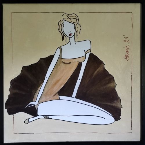 Dorota Komborska-Szewczyk. Obraz. Akryl na płótnie. 50/50