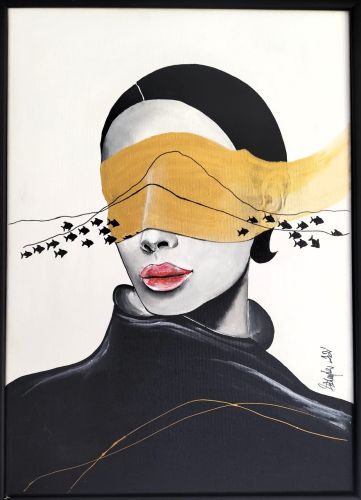 Dorota Komborska-Szewczyk. Obraz. Akryl na płótnie. 50/70