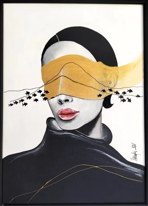 Dorota Komborska-Szewczyk. Obraz. Akryl na płótnie. 50/70