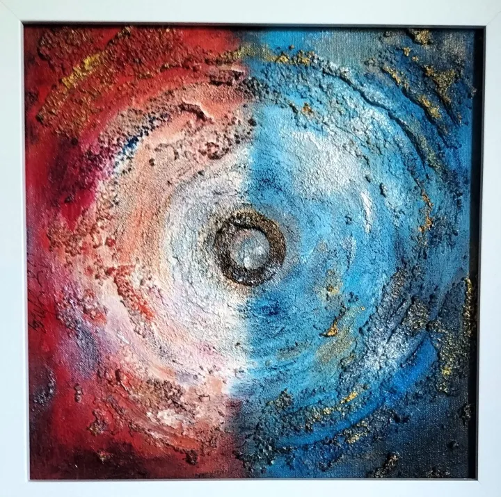 Dorota Komborska-Szewczyk. Obraz. Akryl na desce. 25/25