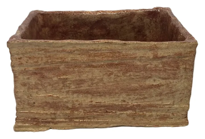 Miska ceramiczna brązowa - stara deska