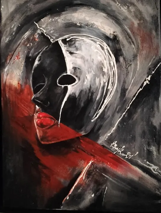 Dorota Komborska-Szewczyk. Obraz. Akryl na płótnie. 30/40