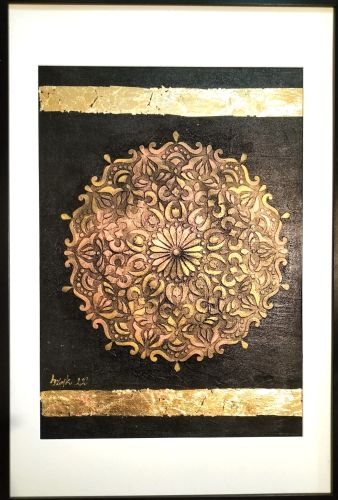 Dorota Komborska-Szewczyk. Obraz. Akryl na desce. 60/90