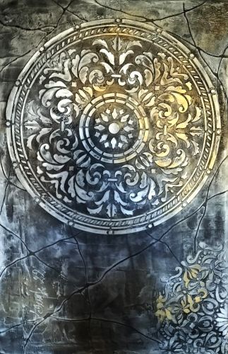 Dorota Komborska-Szewczyk. Obraz. Akryl na płótnie. 60/90